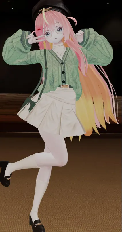 Green Glasses Character